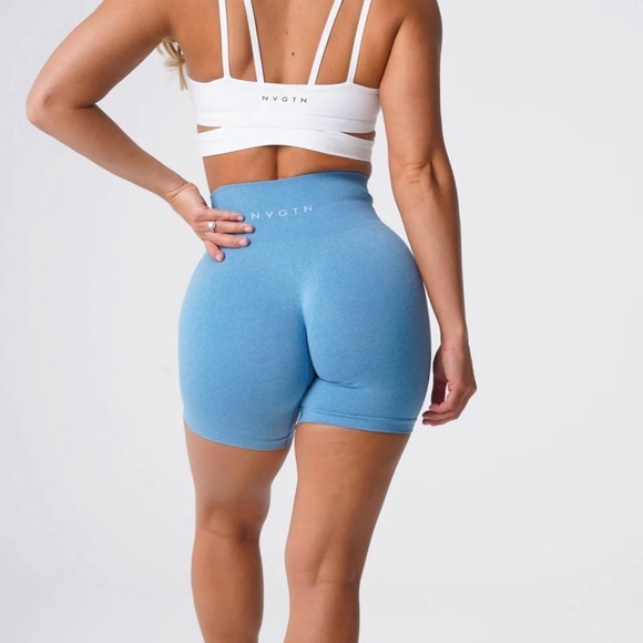 NVGTN Pants - NVGTN Sky Blue Pro Seamless Shorts